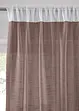 Gardinlängd med linnelook och återvunnen polyester (2-pack), bonprix