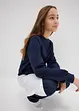 Sweatshirt med blusinfällning för barn, bonprix