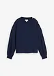 Sweatshirt med knappar, bonprix