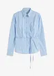 Randig blus med knytband, bonprix
