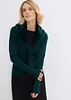 Cardigan med vävd päls, bonprix