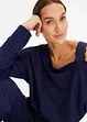 One shoulder-topp med glittereffekt, bonprix