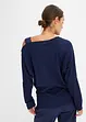 One shoulder-topp med glittereffekt, bonprix