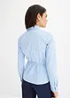 Randig blus med knytband, bonprix