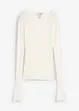 Ribbstickad topp, bonprix