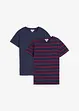 T-shirt av ren ekologisk bomull (2-pack), bonprix