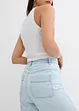 Balloon Jeans High Waist Super Soft, med bekväm midja, cropped, bonprix