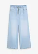 Wide-Leg-jeans, medelhög midja, bekväm linning, bonprix