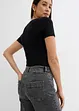 Wide Leg Jeans High Waist, cropped, bonprix