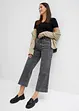Wide Leg Jeans High Waist, cropped, bonprix