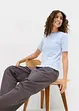 Ribbstickad T-shirt, bonprix