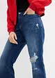 Straight Jeans Mid Waist, med bekväm midja, cropped, bonprix