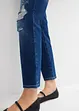 Straight Jeans Mid Waist, med bekväm midja, cropped, bonprix