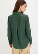Skjortblus med  omlottlook, bonprix