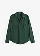 Skjortblus med  omlottlook, bonprix