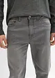 Powerstretchjeans med T-400 och bekvämt snitt, klassisk passform, avsmalnande ben, bonprix