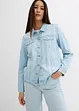 Jeansjacka med strass, bonprix