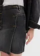 Jeanskjol med omlottlook, bonprix