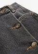 Jeanskjol med omlottlook, bonprix
