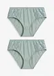 Maxitrosa med skir spets (2-pack), bonprix