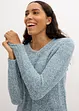 Klänning av stickad fleece, bonprix