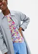 Långärmad T-shirt med blommönster, bonprix