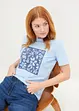 T-shirt med blomtryck, bonprix