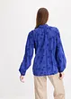 Lätt transparent blus med blomapplikation, bonprix