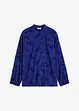 Lätt transparent blus med blomapplikation, bonprix