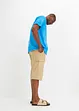 Cargobermudas med linne, Regular Fit, bonprix