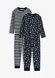 Pyjamas i ekologisk bomull (4 delar), bonprix