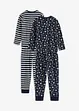Pyjamas i ekologisk bomull (4 delar), bonprix