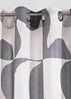 Gardin med grafiskt mönster i återvunnen polyester (1-pack), bonprix