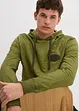 Sweatshirt med huva i ekologisk bomull, bonprix