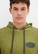 Sweatshirt med huva i ekologisk bomull, bonprix