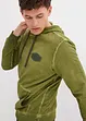 Sweatshirt med huva i ekologisk bomull, bonprix
