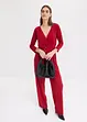 Jumpsuit med 3/4-ärmar och skärp, bonprix