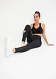 Sportleggings med mesh och mobilficka, bonprix