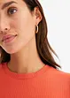 Ribbstickad jerseyklänning, bonprix