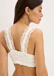 Bralette med framknäppning utan bygel, bonprix