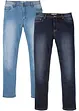 Tunna Regular Fit Stretch Jeans, Straight (2-pack), bonprix