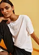 T-shirt med spetsdetalj, bonprix