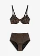 Bygelbikini (2 delar) med glittrande effekt, bonprix