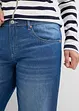 Straight Jeans Mid Waist med bekväm midja, cropped, bonprix