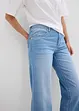 Straight Jeans Mid Waist med bekväm midja, cropped, bonprix
