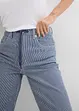 Straight Jeans, High Waist, med ränder, bonprix