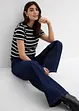 Jeans med vida ben, High Waist, bonprix