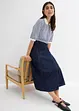 Jeanskjol i omlottstil, Super Soft, bonprix