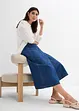 Jeanskjol i omlottstil, Super Soft, bonprix