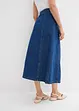 Jeanskjol i omlottstil, Super Soft, bonprix